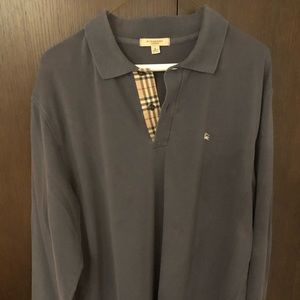 Men’s Burberry Long-sleeve Polo